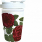 Preview: Coffee To Go Becher Porzellan 350 ml Kaffeebecher mit Deckel spülmaschinenfest mit Motiv