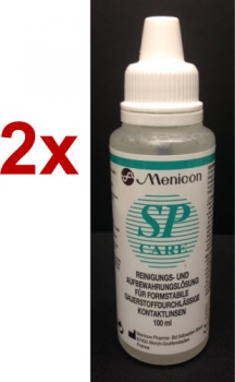 2x Menicon SP Care Reinigungs- und Aufbewahrungslösung je 120 ml