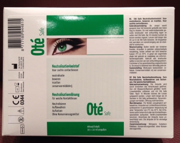 Ote Safe Neutralisationslösung Ampullen Kontaktlinsenpflege 30x10 ml