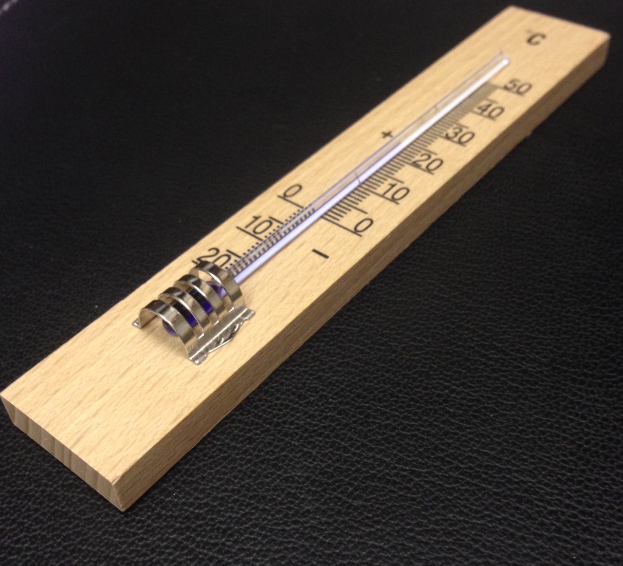 Alles für's Auge - 2x Zimmerthermometer Innenthermometer aus Holz Raum  Thermometer Doppelpack