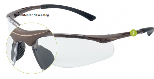Arbeitsschutzbrille Bolle Safety CONTOUR MATT Augenschutz