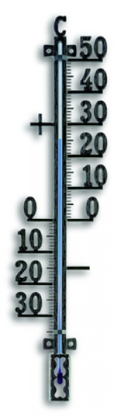 Außenthermometer Gartenthermometer, analog Metall große Zahlen