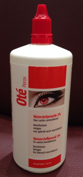 3x Ote Perox 250 ml Wasserstoffperoxydlösung, Reinigung für weiche Kontaktlinsen, Pflegemittel