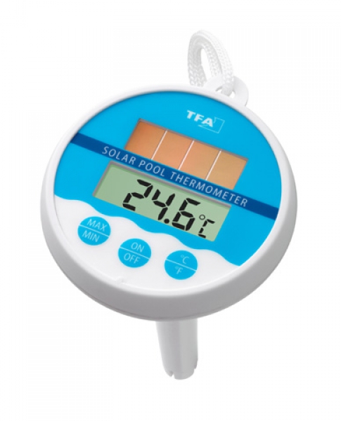 Solar - Schwimmbadthermometer Poolthermometer Teichthermometer Wassertemperatur